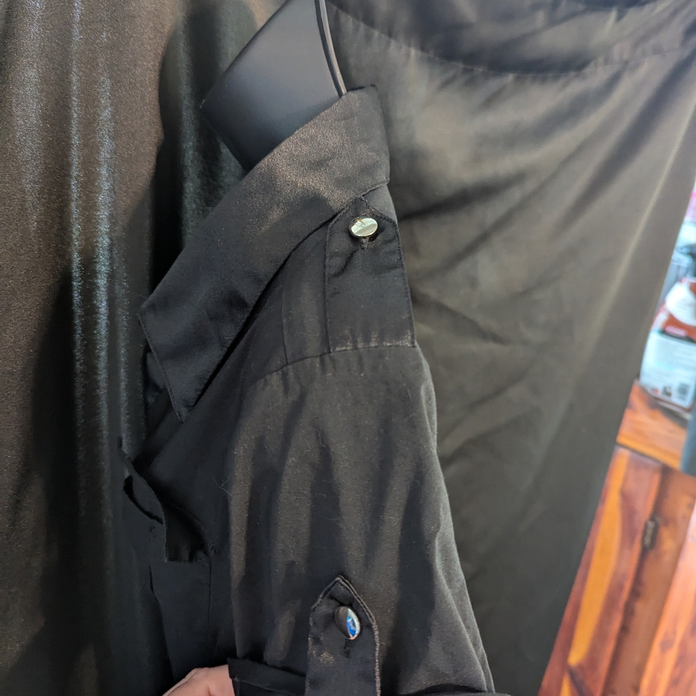 AGB Black Button-Down Midi Dress - Picture 4 of 6